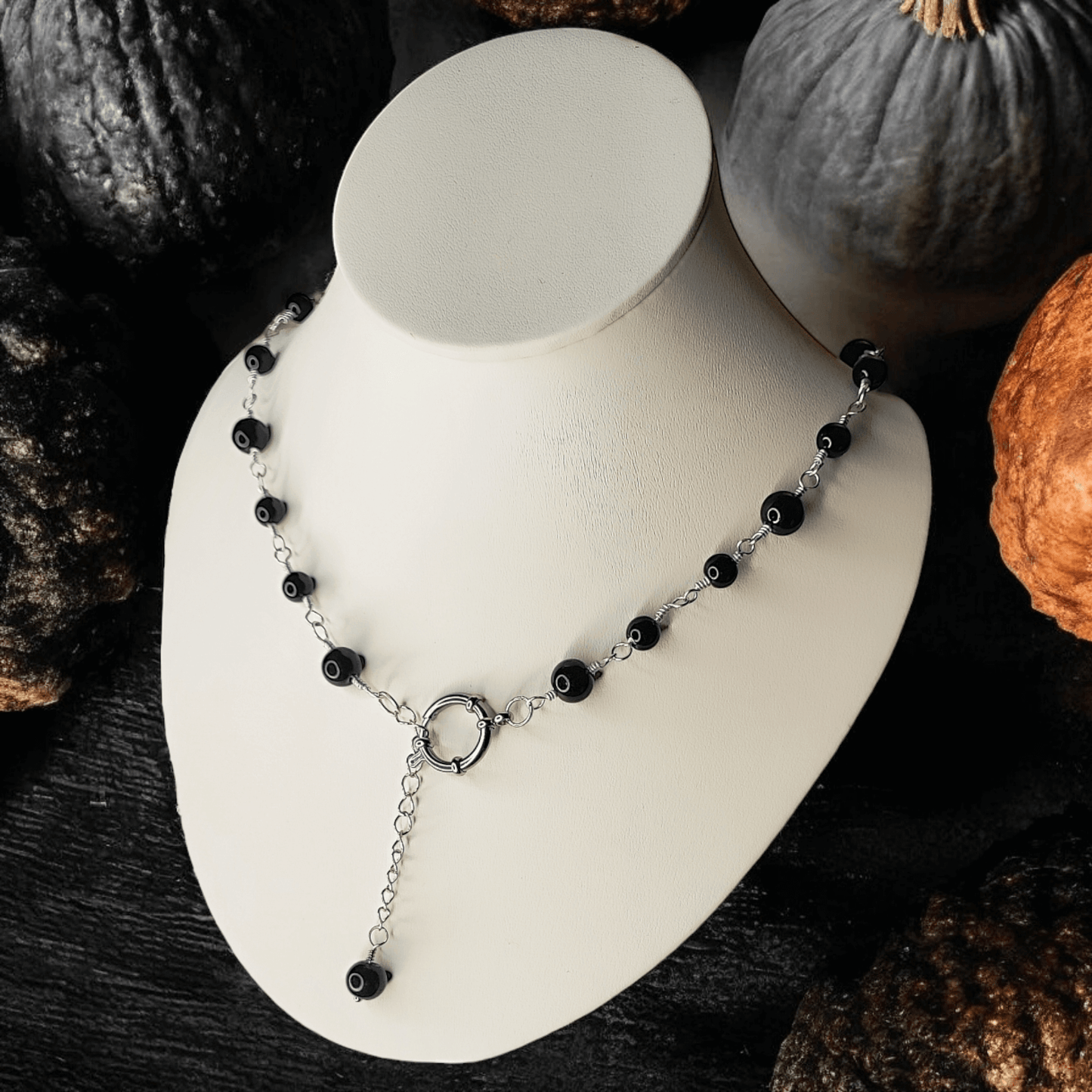 Erebe - Collier - Obsidienne - Création unique - L'Atelier de Tabatha