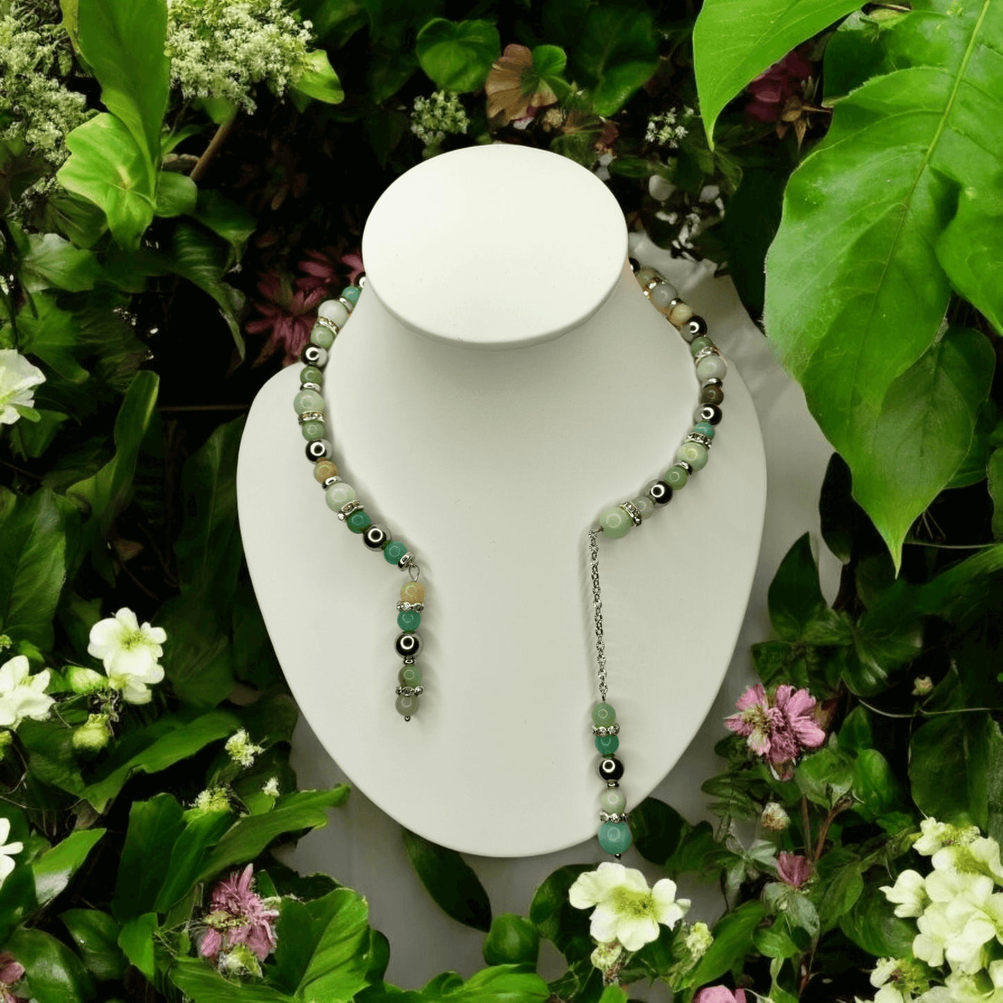 Calypso - Collier - Amazonite - Création unique - L'Atelier de Tabatha