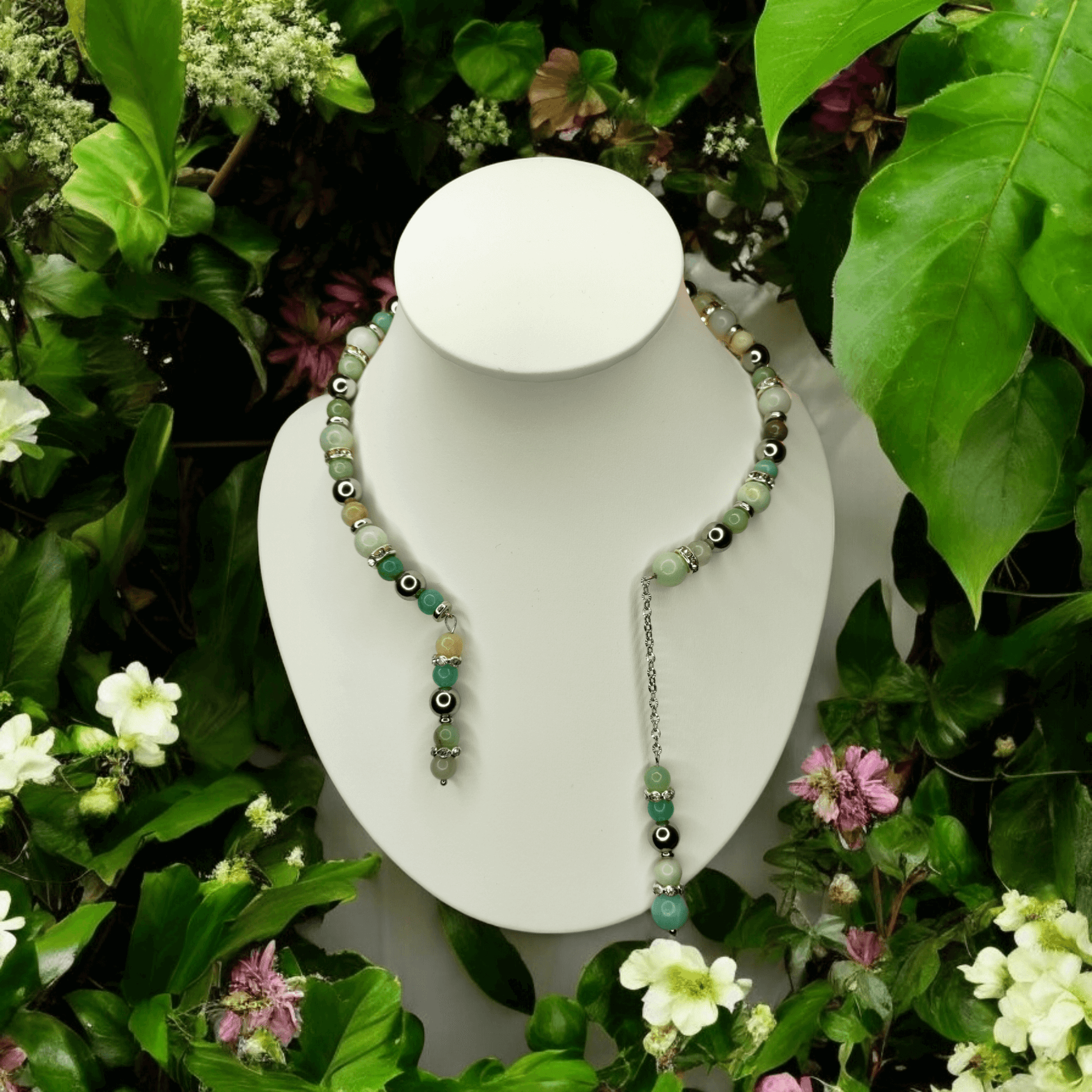 Calypso - Collier - Amazonite - Création unique - L'Atelier de Tabatha