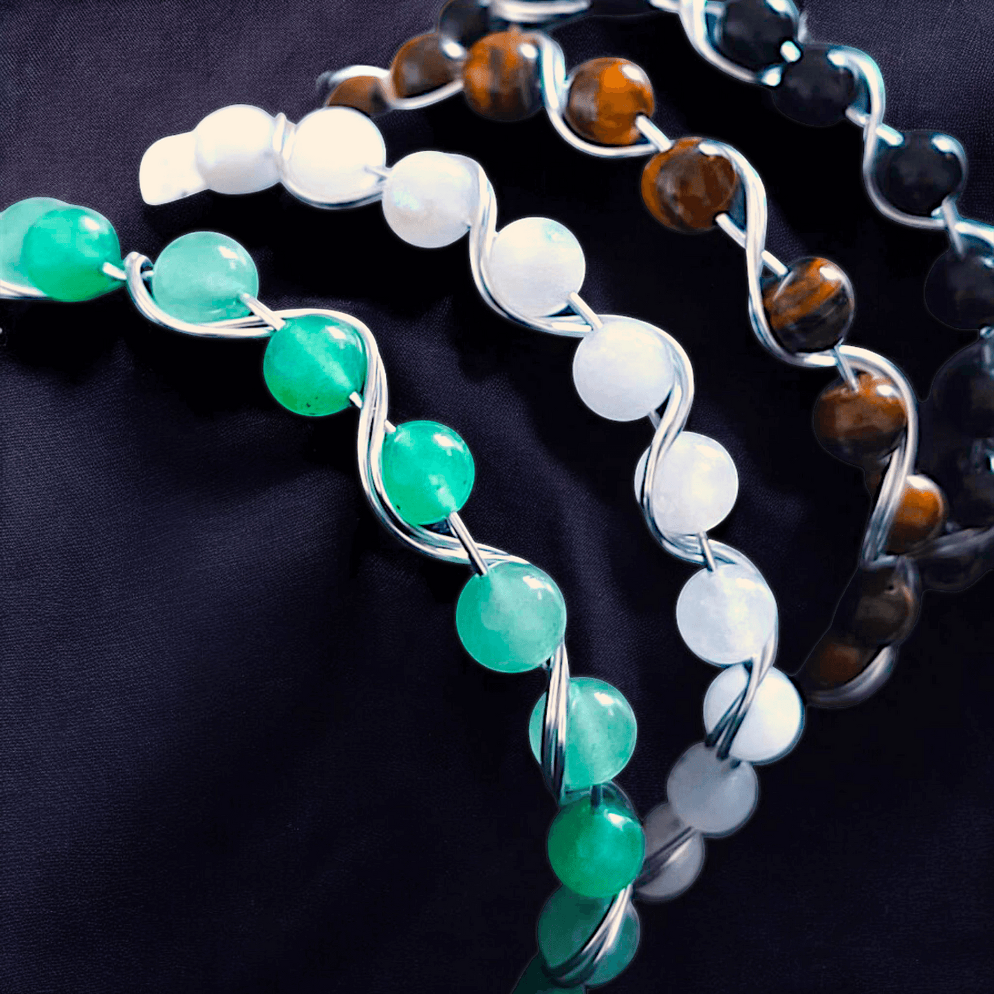 Syrena - Bracelet en pierre (plusieurs modèles)