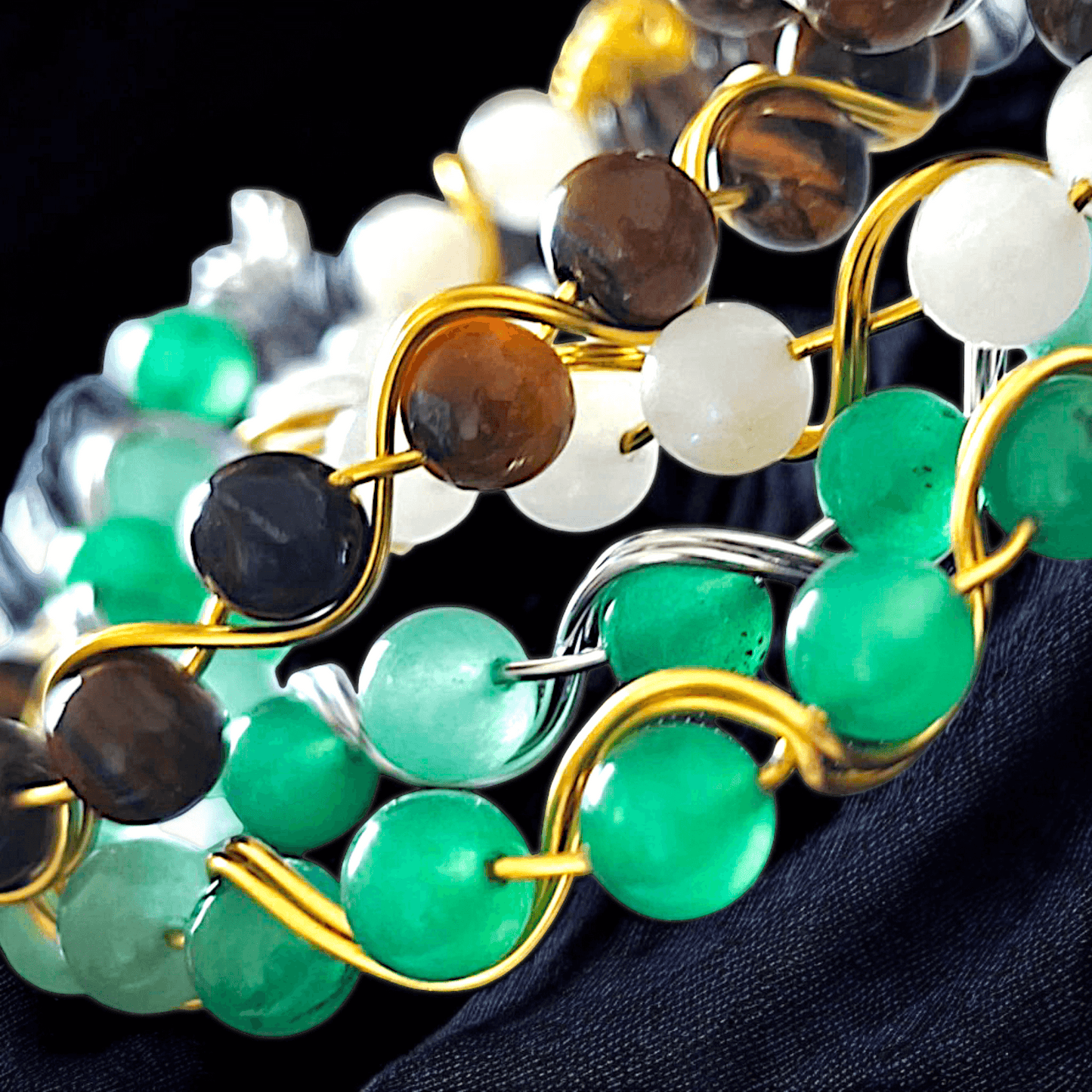 Syrena - Bracelet en pierre (plusieurs modèles)