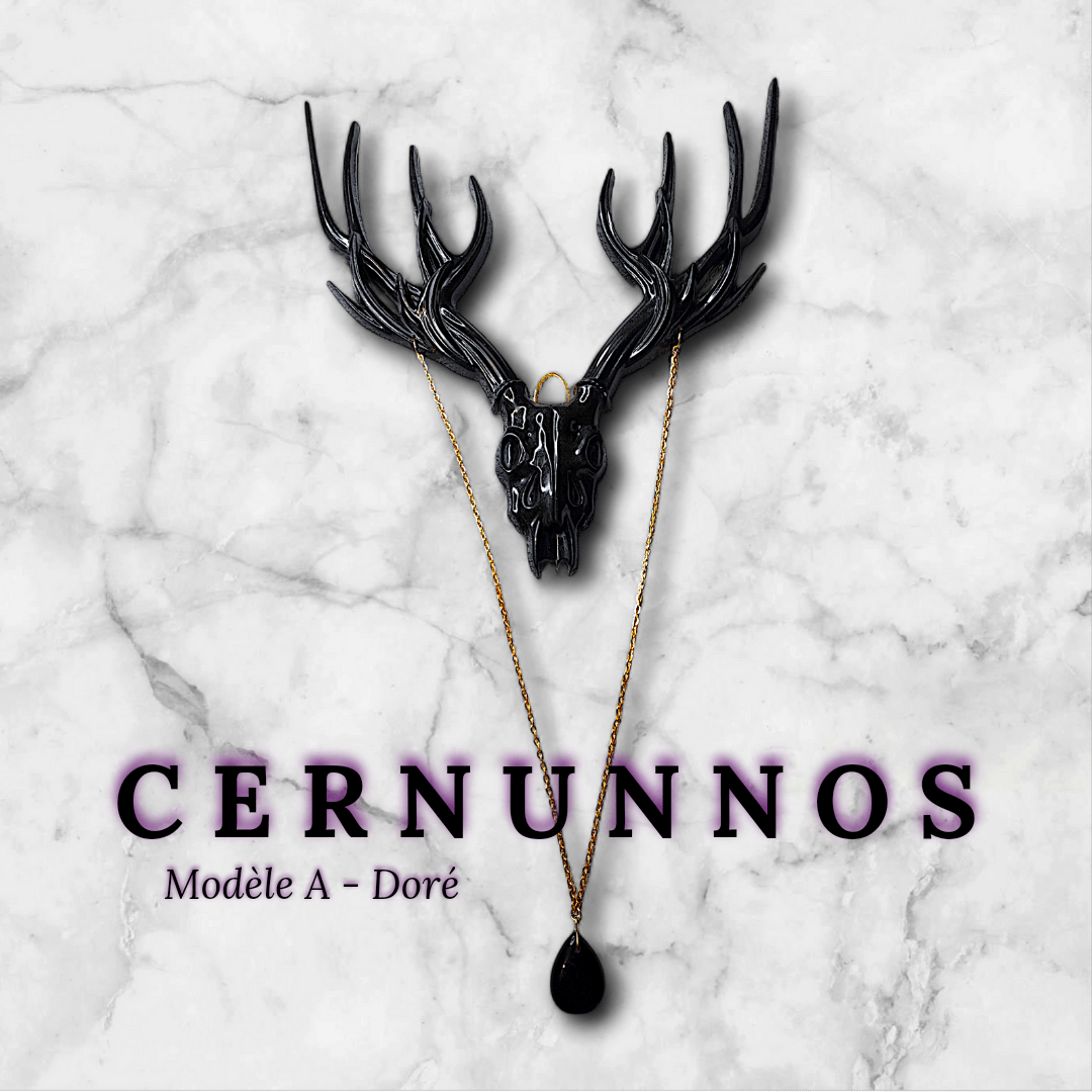 Cernunnos - Décoration murale résine (fait main) et pierre (Plusieurs créations uniques) - L'Atelier de Tabatha