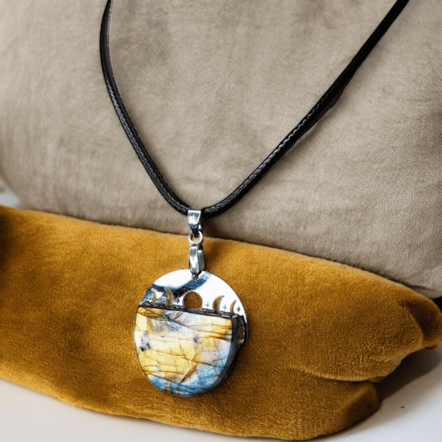 Noko - Collier - Labradorite - Création unique - L'Atelier de Tabatha