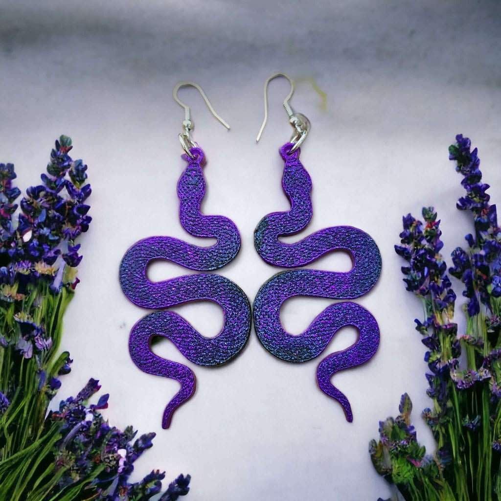 Itza - Boucles d'oreilles serpent (9 couleurs) - L'Atelier de Tabatha