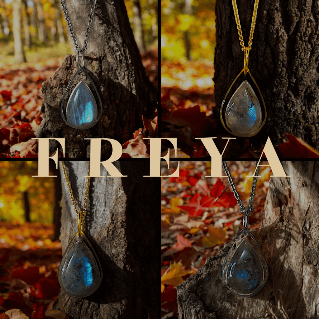 Freya - Collier - Labradorite - Doré ou argenté - Création unique - L'Atelier de Tabatha
