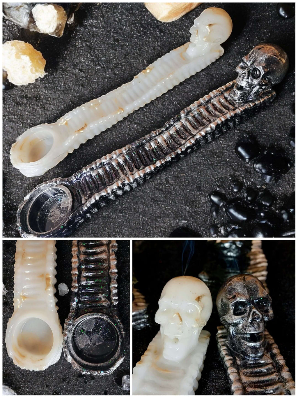 Odokuro - Porte encens en résine (fait main) - Plusieurs coloris - L'Atelier de Tabatha