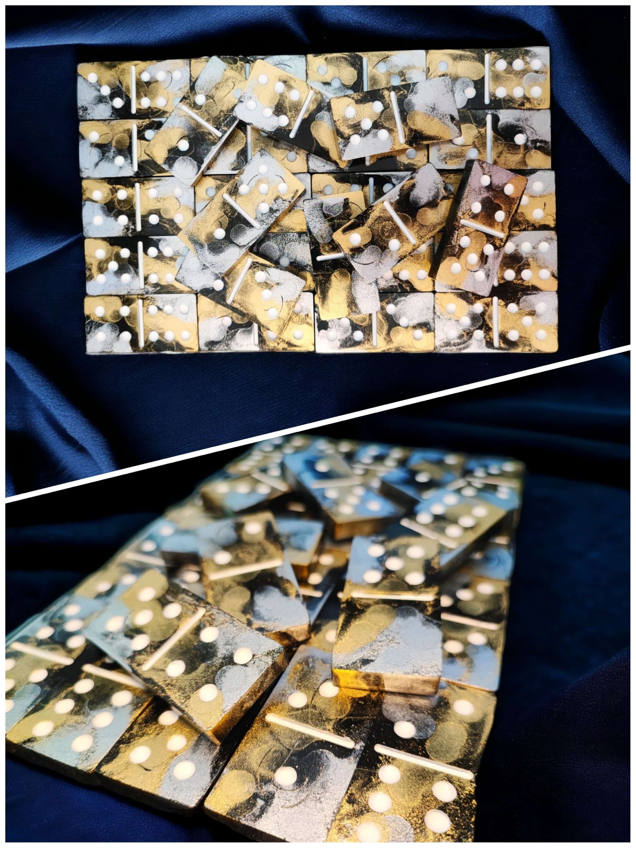 Dominos - Jeu en résine (fait main) - L'Atelier de Tabatha