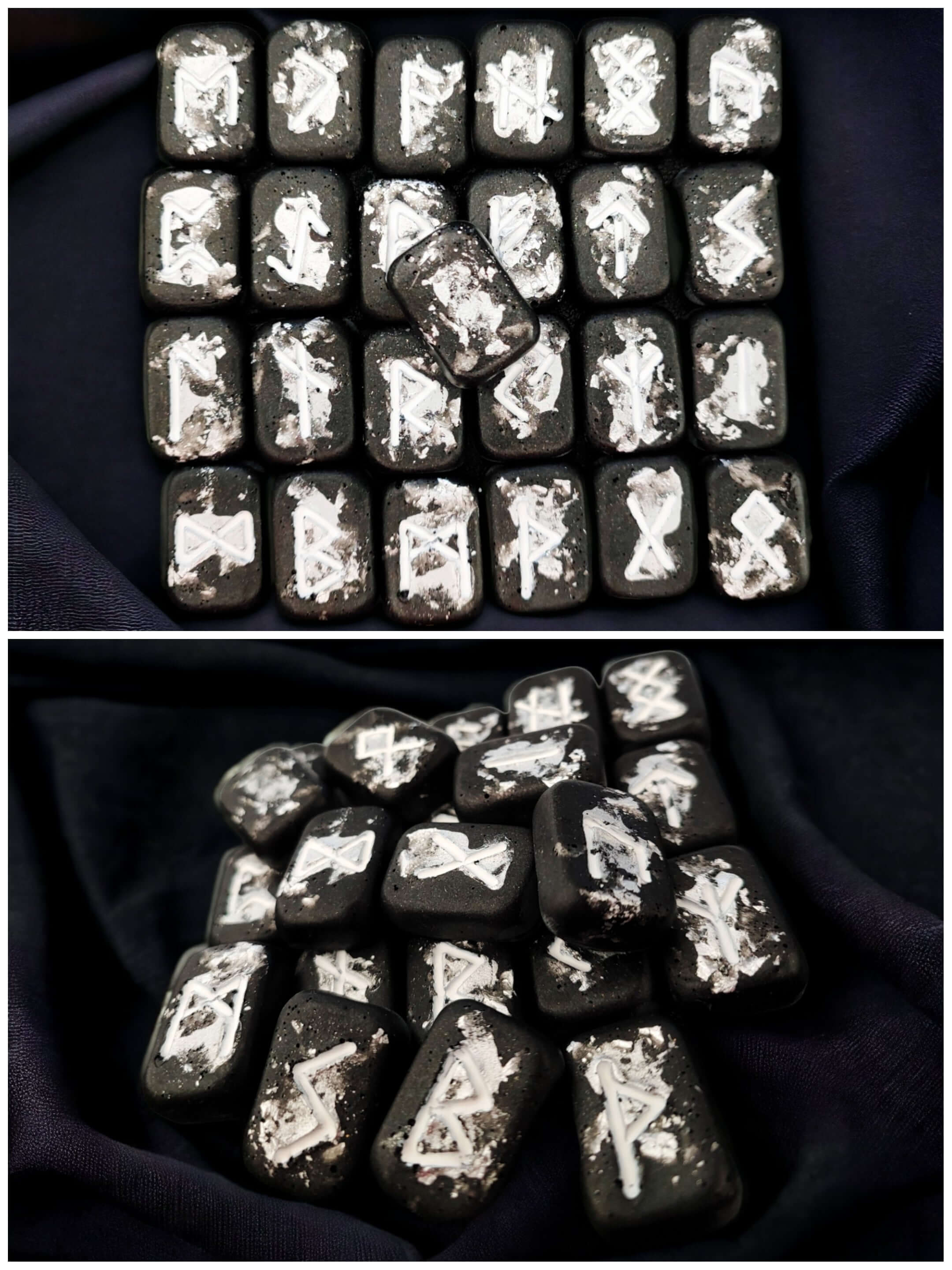 Wod - Jeu de runes en résine (fait main) - Plusieurs coloris - L'Atelier de Tabatha