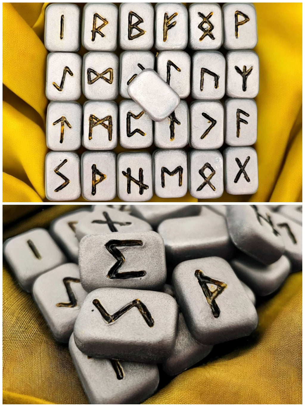 Wod - Jeu de runes en résine (fait main) - Plusieurs coloris - L'Atelier de Tabatha