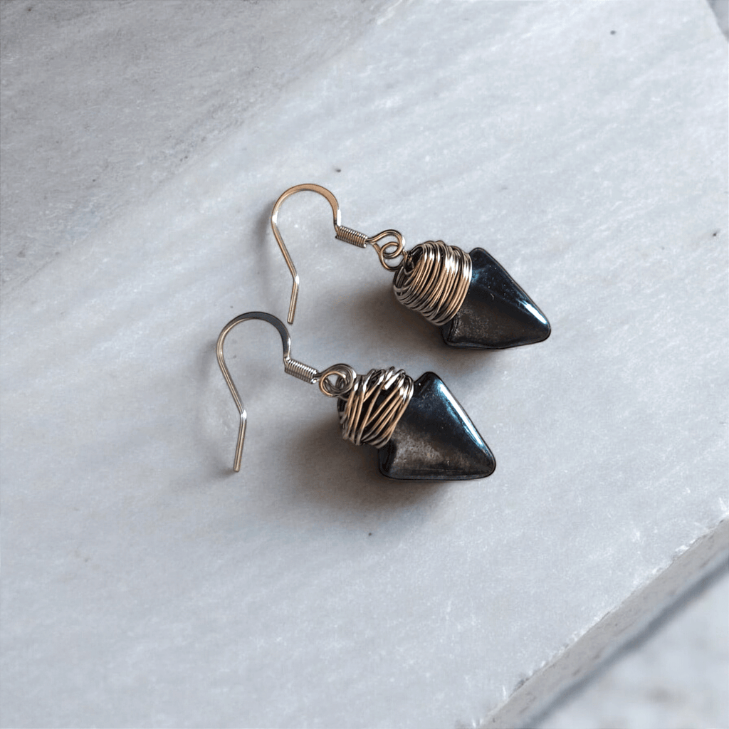 Aquilae - Boucles d'oreilles en verre - 2 couleurs - L'Atelier de Tabatha