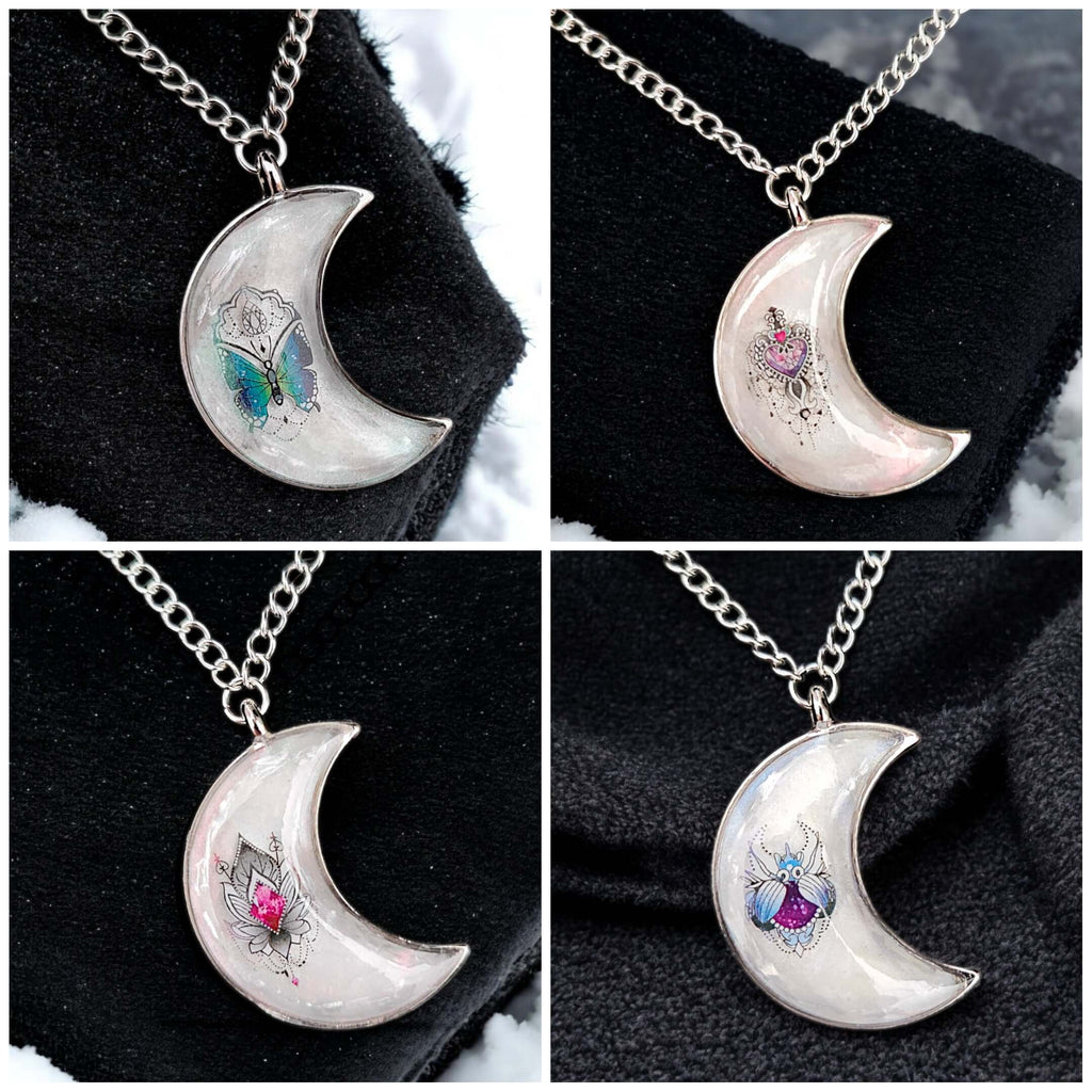 Lyana - Colliers - Acier et résine (Plusieurs créations uniques) - L'Atelier de Tabatha