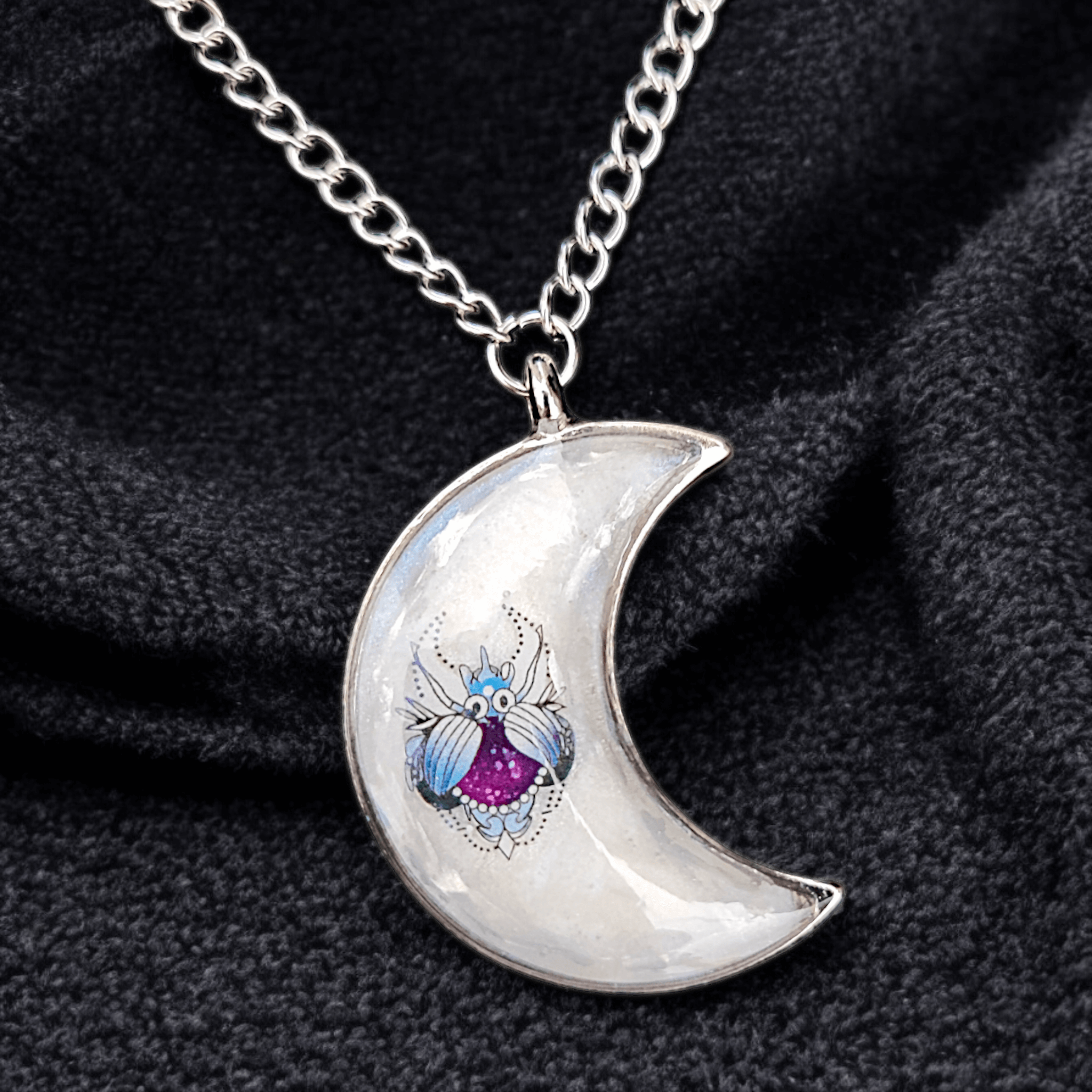 Lyana - Colliers - Acier et résine (Plusieurs créations uniques) - L'Atelier de Tabatha