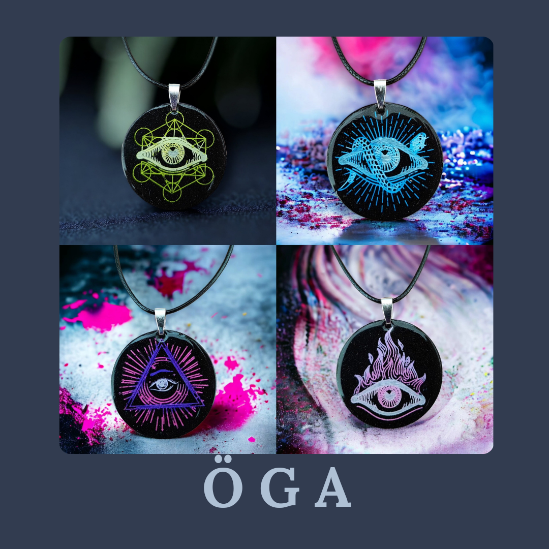 Öga - Collier - Résine - Personnalisation  Collier