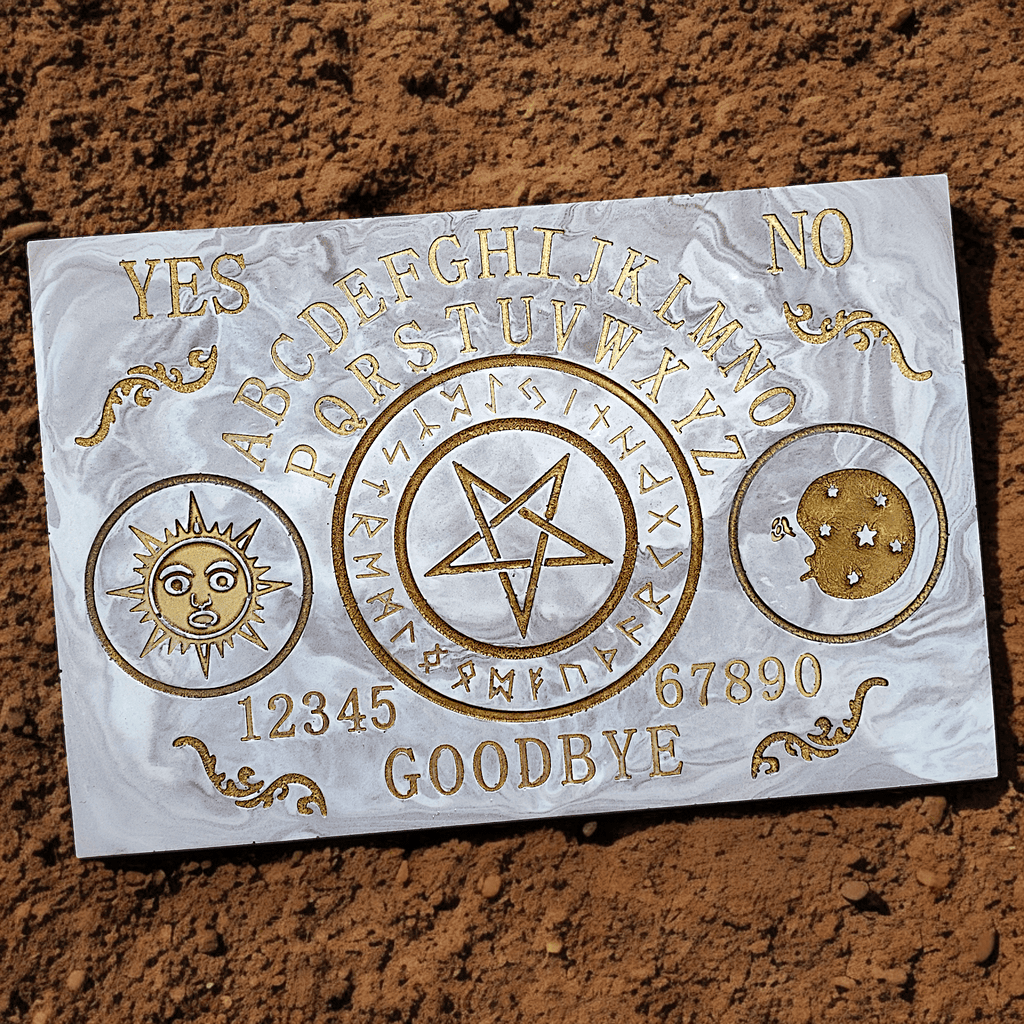 Ouija - Plateau grand format (fait main) - Création unique - L'Atelier de Tabatha