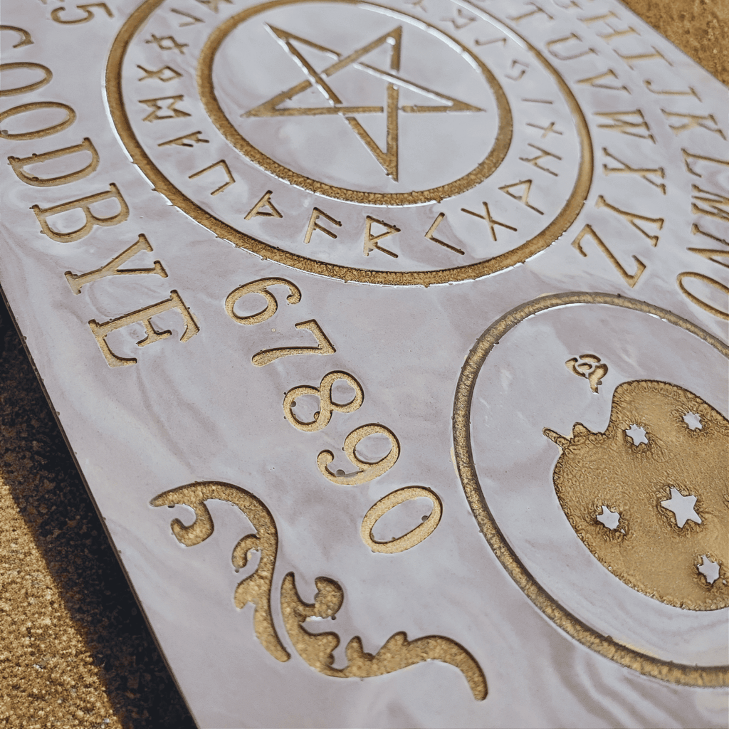 Ouija - Plateau grand format (fait main) - Création unique - L'Atelier de Tabatha