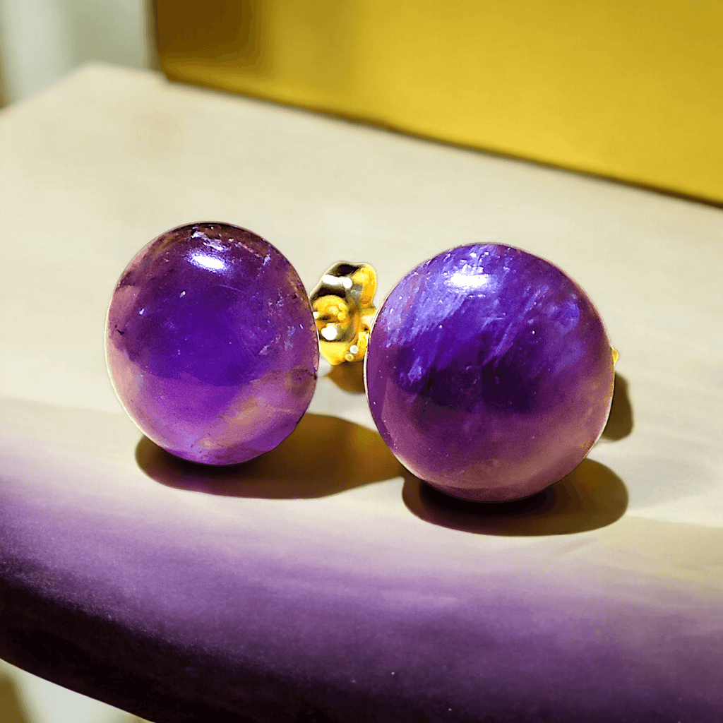 Sina - Clous d'oreilles en pierre (Plusieurs modèles) - L'Atelier de Tabatha