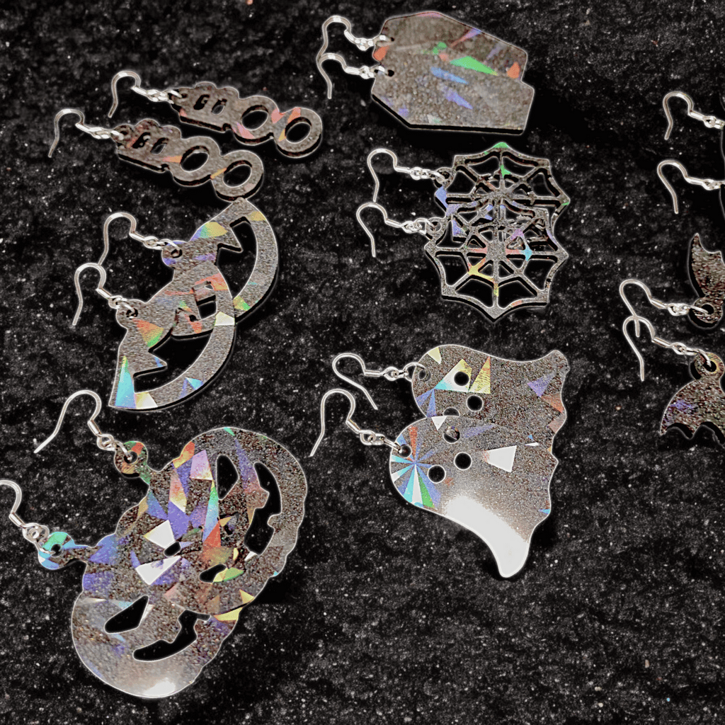 Maija - Boucles d'oreilles - Holographiques (Plusieurs modèles) - L'Atelier de Tabatha