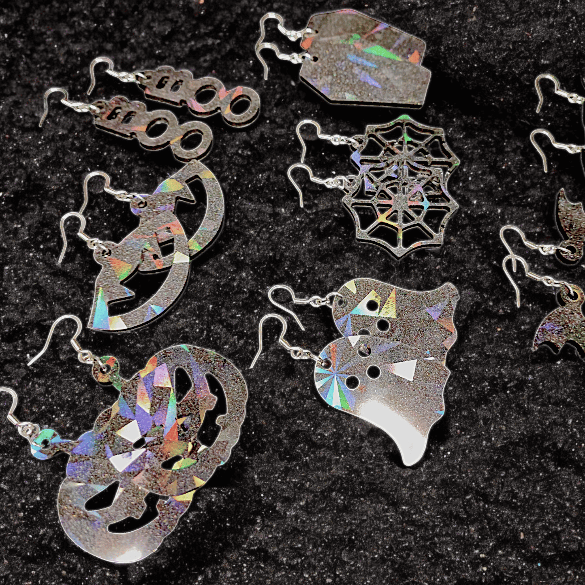 Maija - Boucles d'oreilles - Holographiques (Plusieurs modèles) - L'Atelier de Tabatha