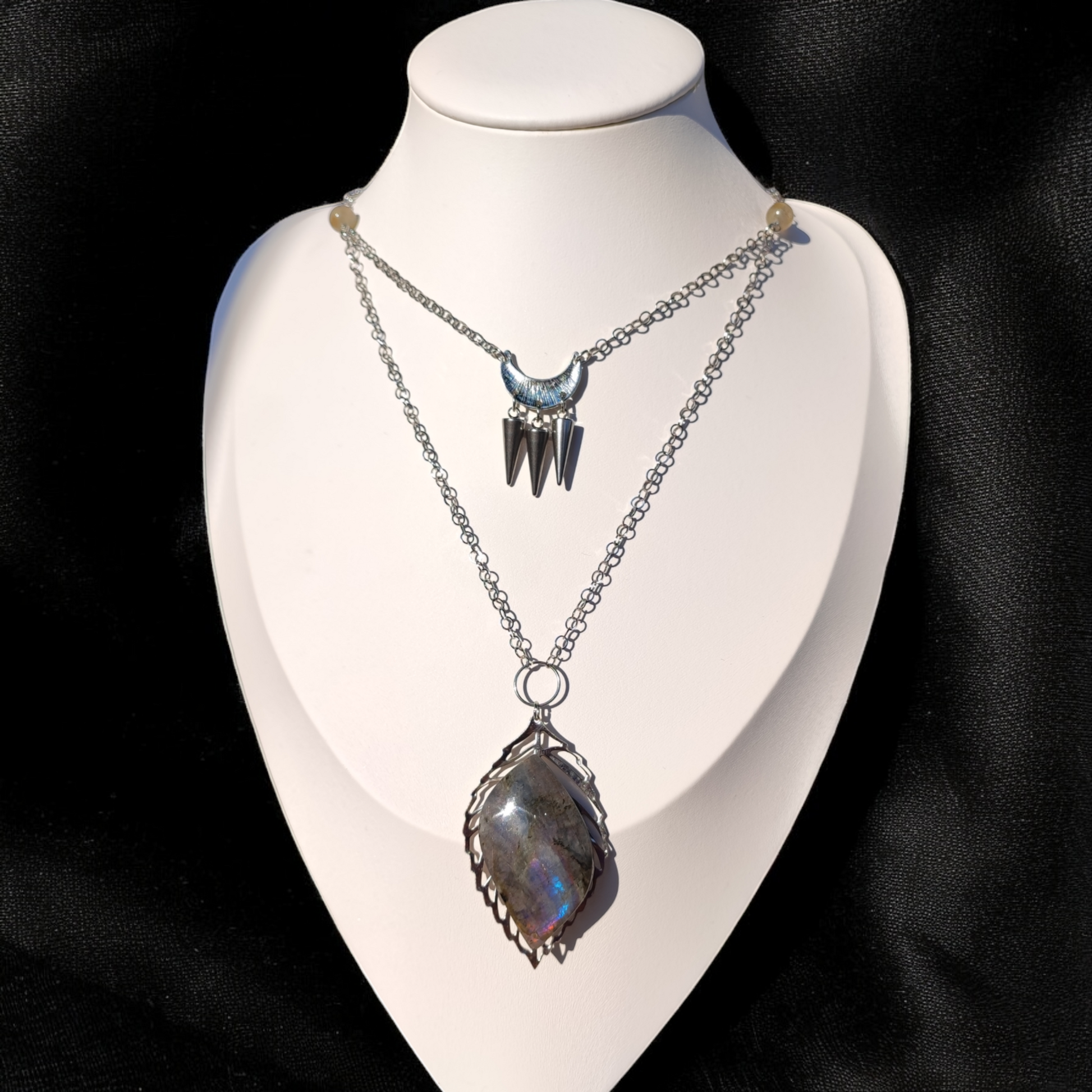 Ailiana - Collier - Labradorite violette - Création unique  Collier