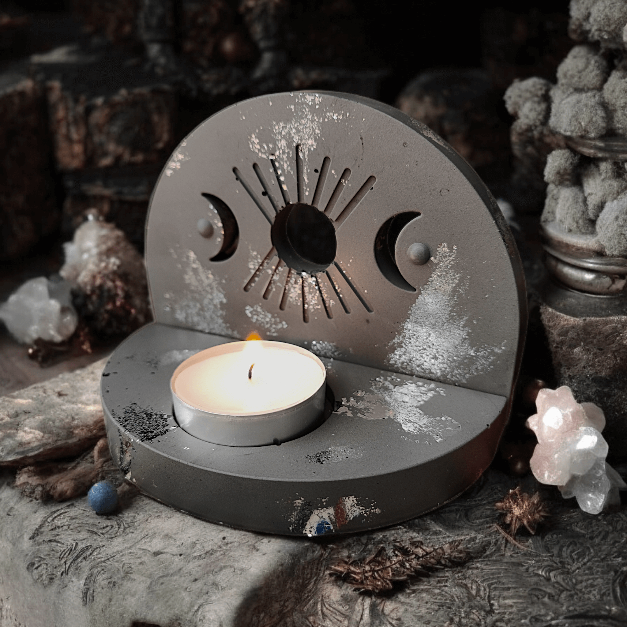 Solis Lunae - Porte bougie (fait main) - L'Atelier de Tabatha