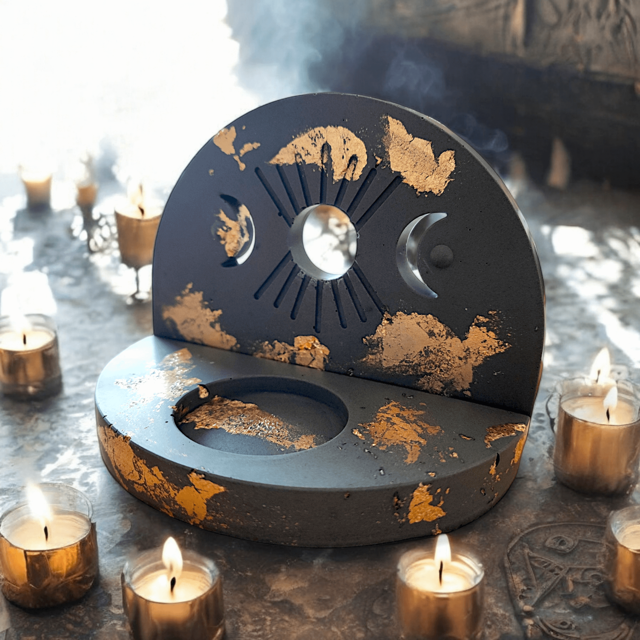 Solis Lunae - Porte bougie (fait main) - L'Atelier de Tabatha