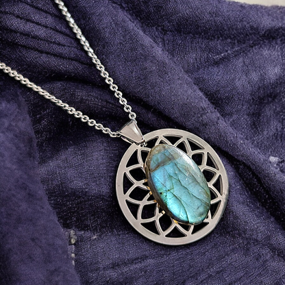 Nyx - Collier - Labradorite - Création unique  Collier