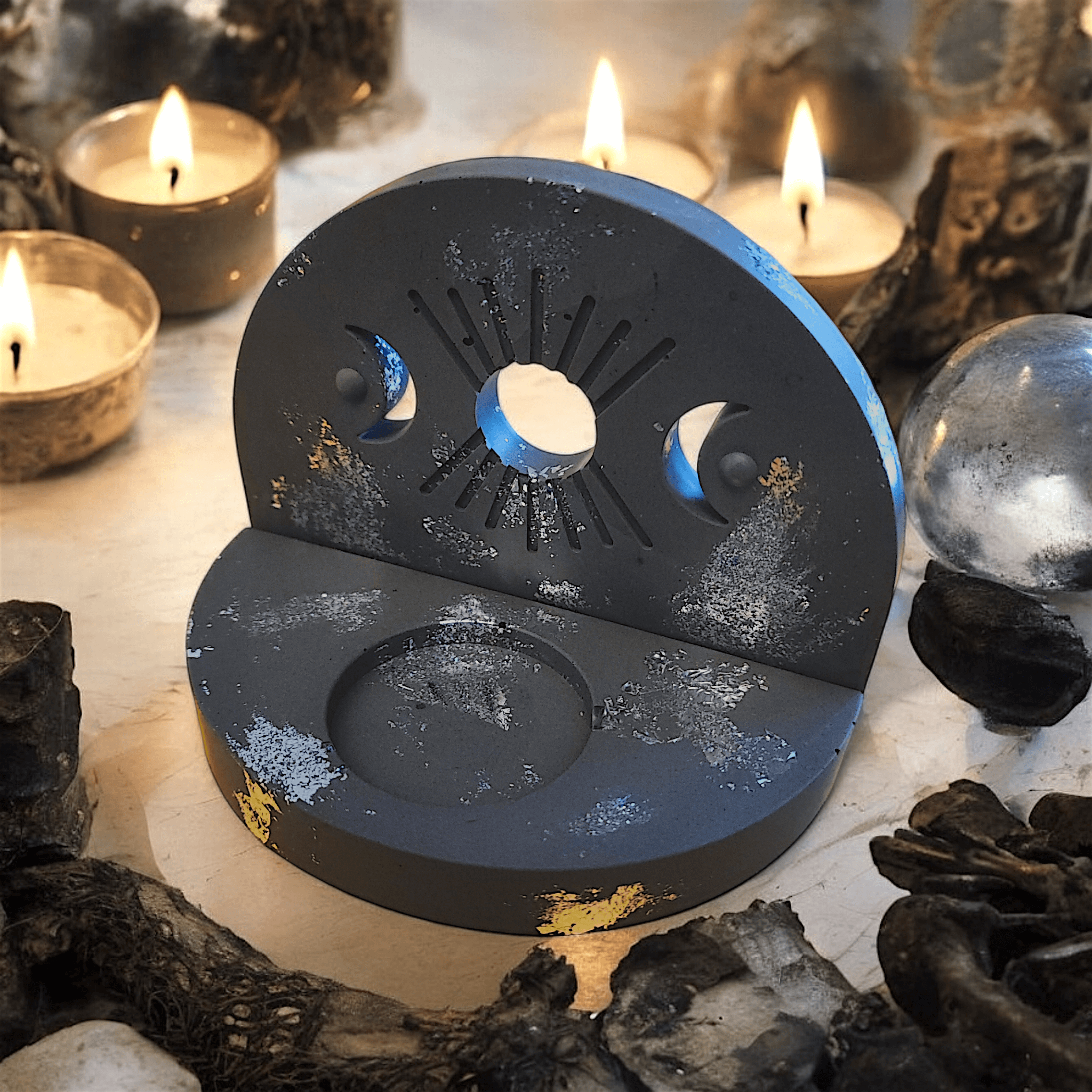 Solis Lunae - Porte bougie (fait main) - L'Atelier de Tabatha