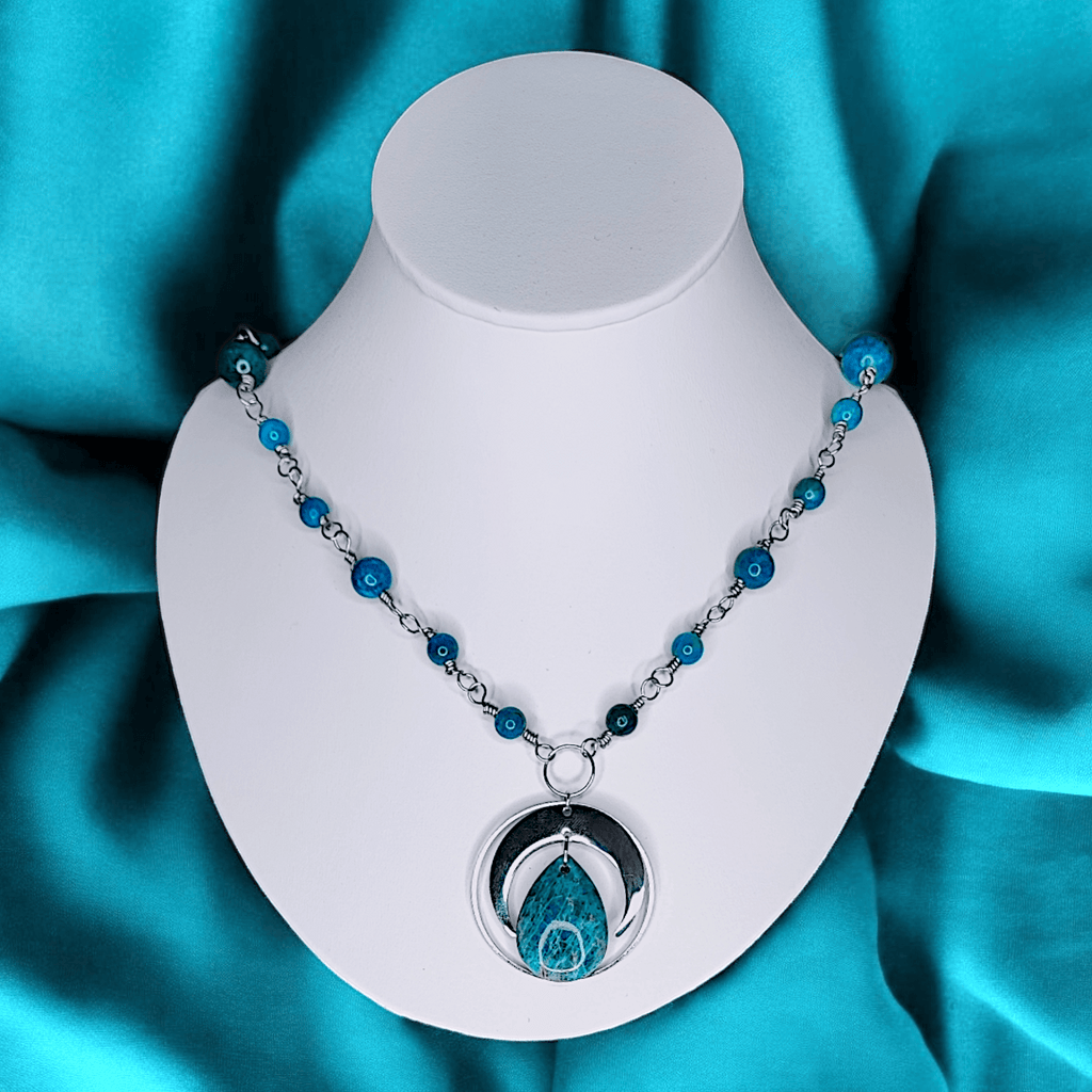 Azura - Collier - Apatite - 2 couleurs - L'Atelier de Tabatha