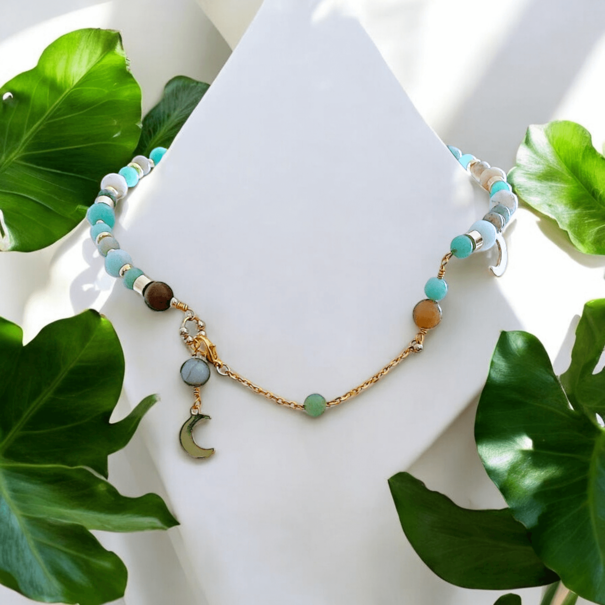 Galatea - Collier - Amazonite - Création unique - L'Atelier de Tabatha