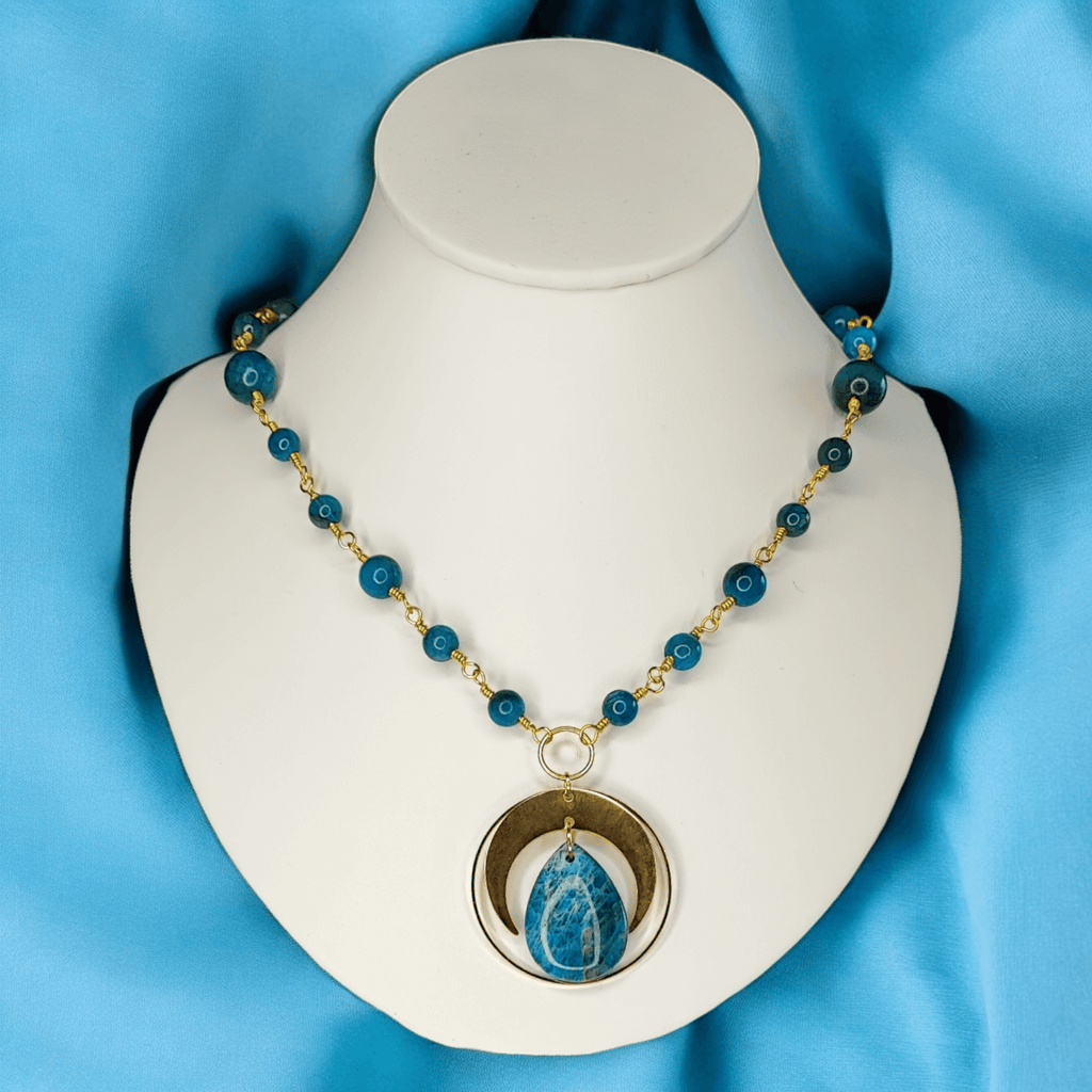 Azura - Collier - Apatite - 2 couleurs - L'Atelier de Tabatha