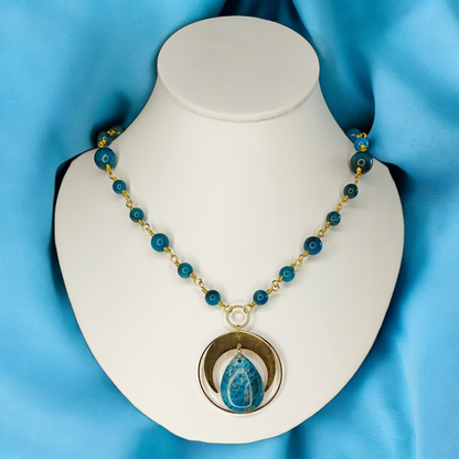 Azura - Collier - Apatite - 2 couleurs  Collier