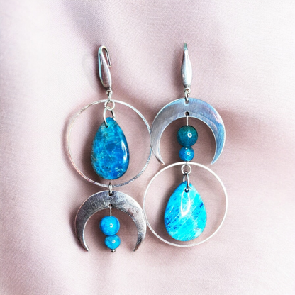 Azura - Boucles d'oreilles - Apatite - 2 couleurs  Boucles d'oreilles