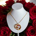 Sara - Collier - Résine et fleurs - 2 couleurs - L'Atelier de Tabatha