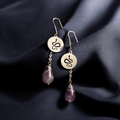 Orphea - Boucles serpent & améthyste (uniques) - L'Atelier de Tabatha
