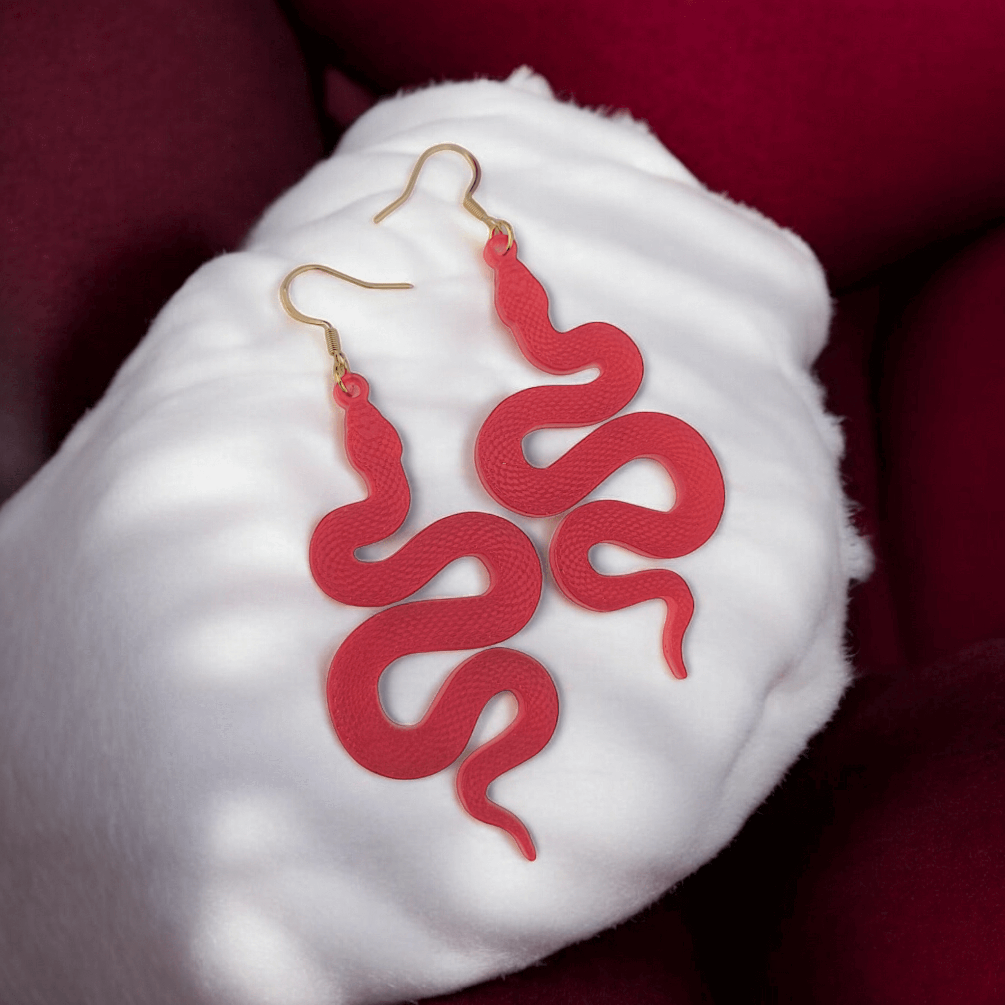 Itza - Boucles d'oreilles serpent (9 couleurs) - L'Atelier de Tabatha