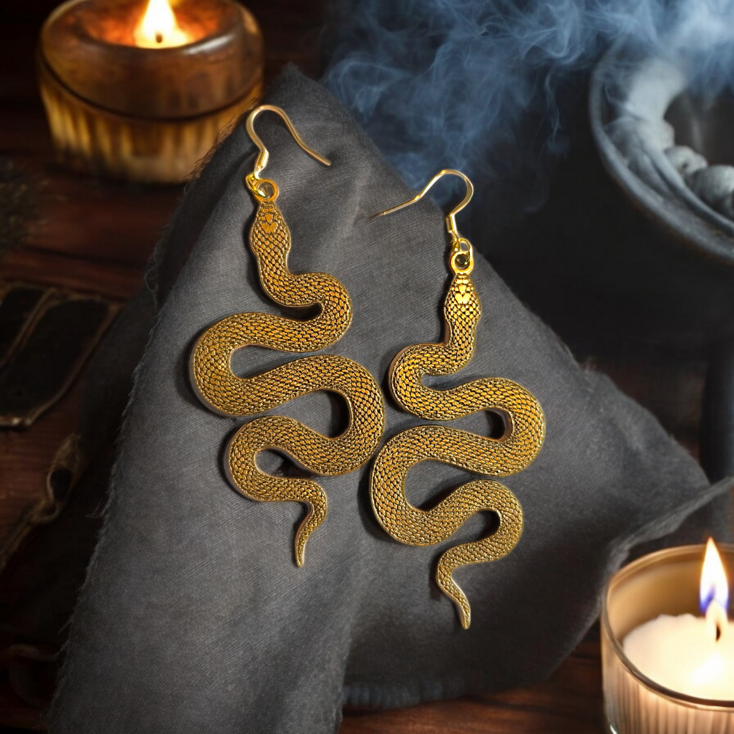 Itza - Boucles d'oreilles serpent (9 couleurs)