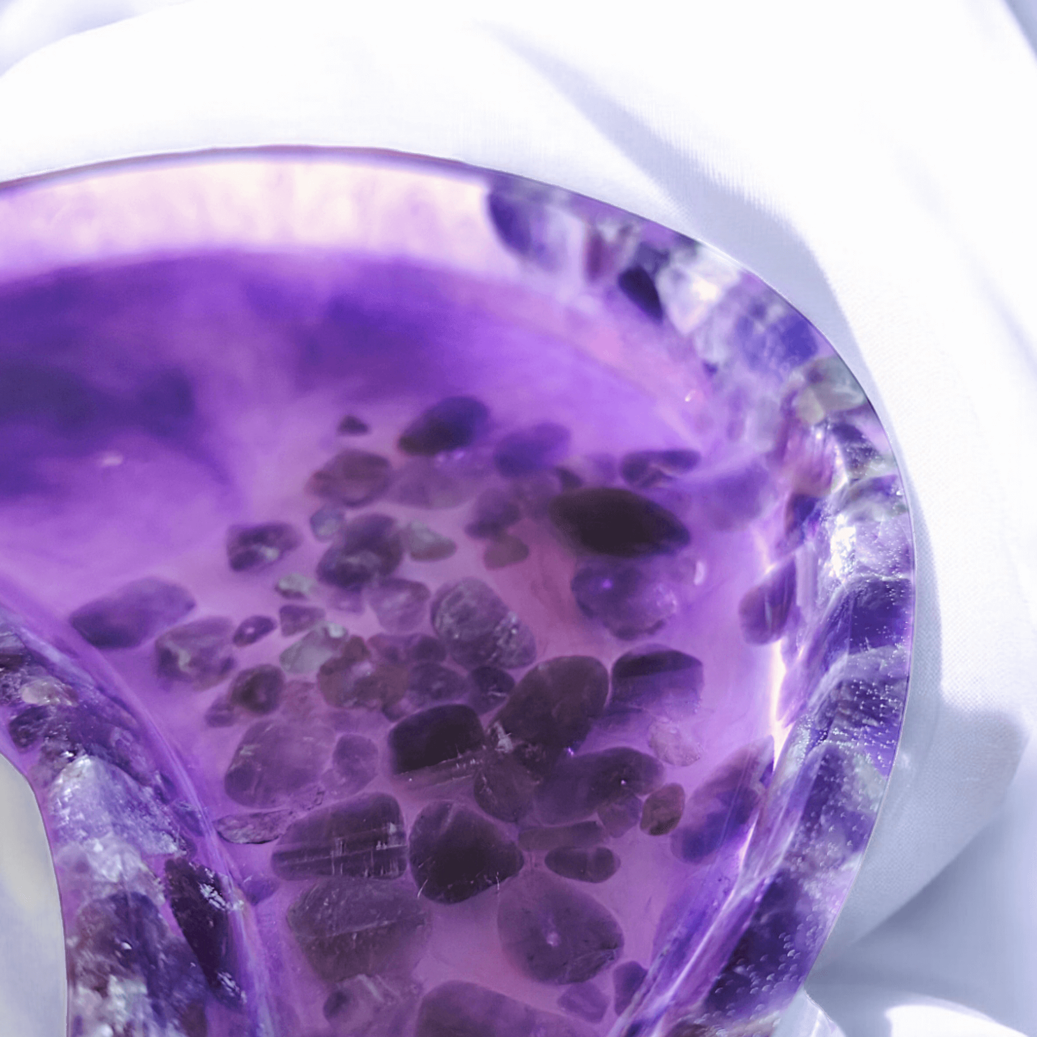 Rheita - Éveil Spirituel : Plateau lunaire en améthyste - L'Atelier de Tabatha