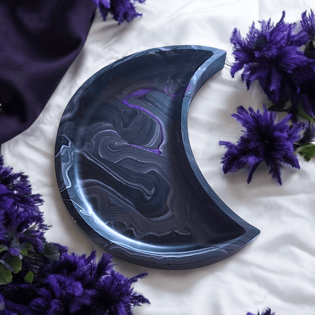 Rheita - Nuit Éthérée : Plateau lunaire marbré - L'Atelier de Tabatha