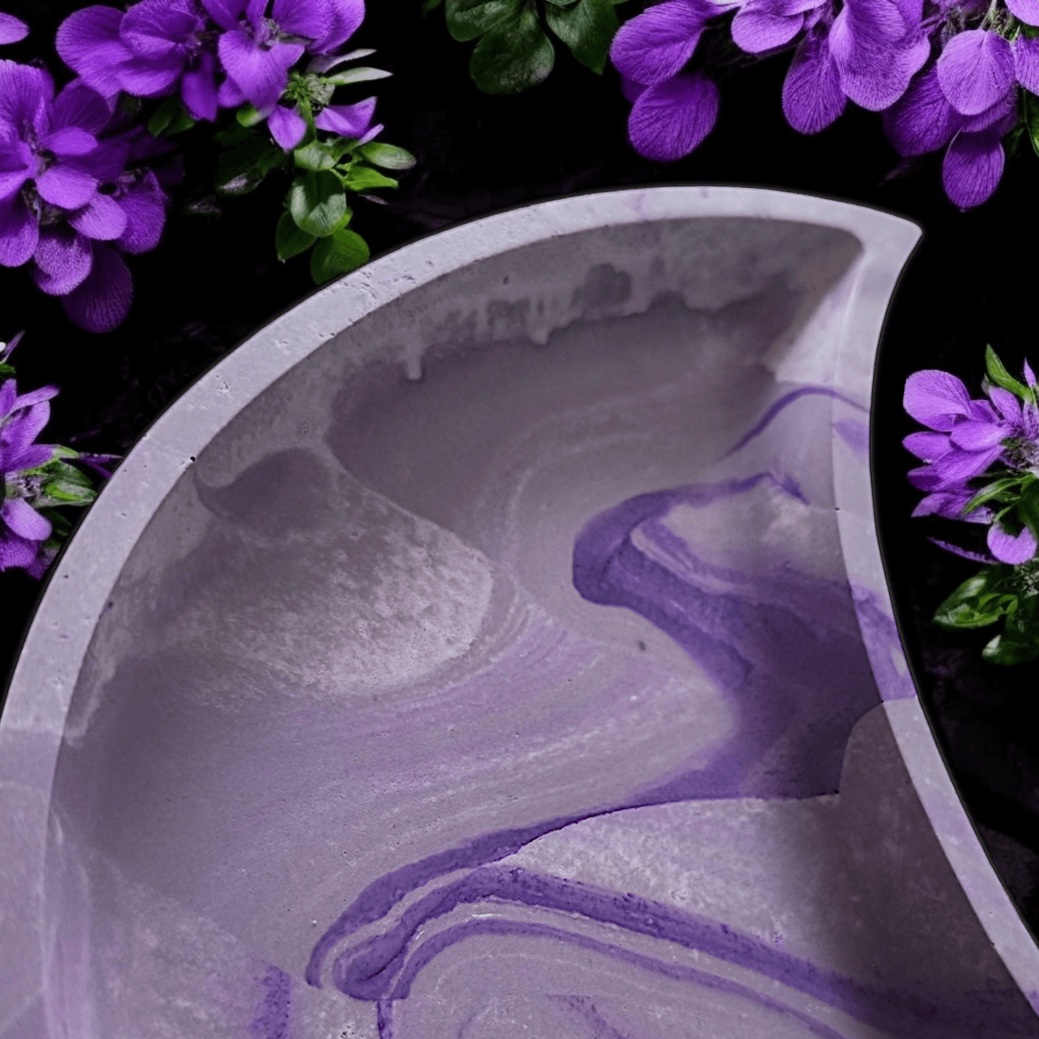 Rheita - Brume Astrale : Plateau lunaire marbré - L'Atelier de Tabatha