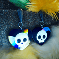 Mort-Coeur - Boucles d'oreilles coeur de pirate - L'Atelier de Tabatha
