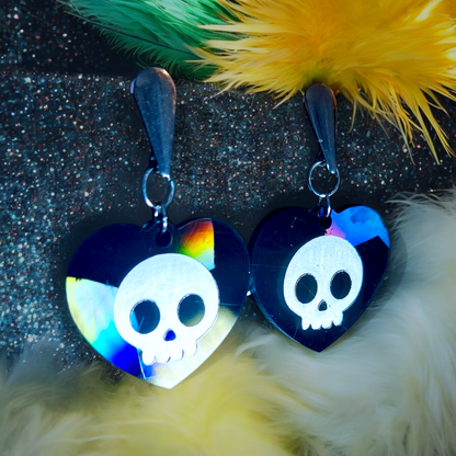 Mort-Coeur - Boucles d'oreilles coeur de pirate