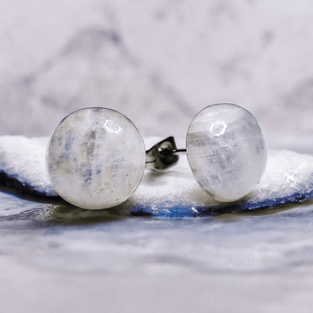 Sina - Clous d'oreilles en pierre (Plusieurs modèles) - L'Atelier de Tabatha