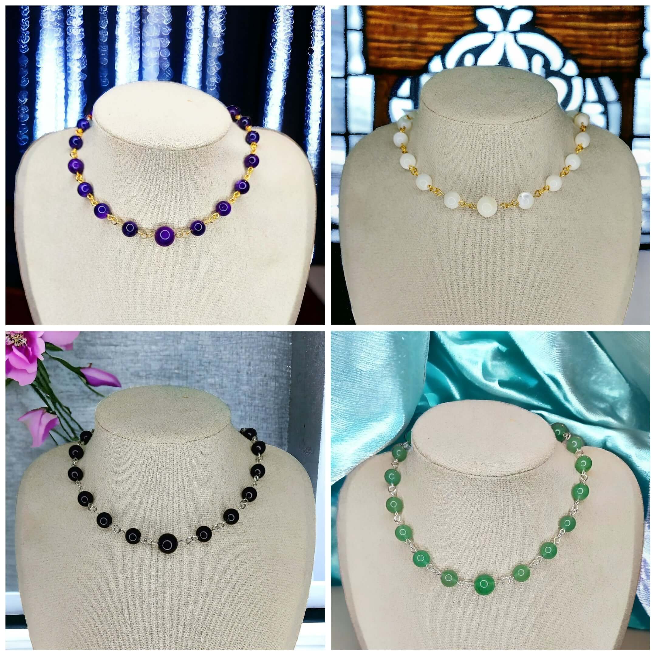 Vénus - Collier en pierre (Plusieurs modèles) - L'Atelier de Tabatha