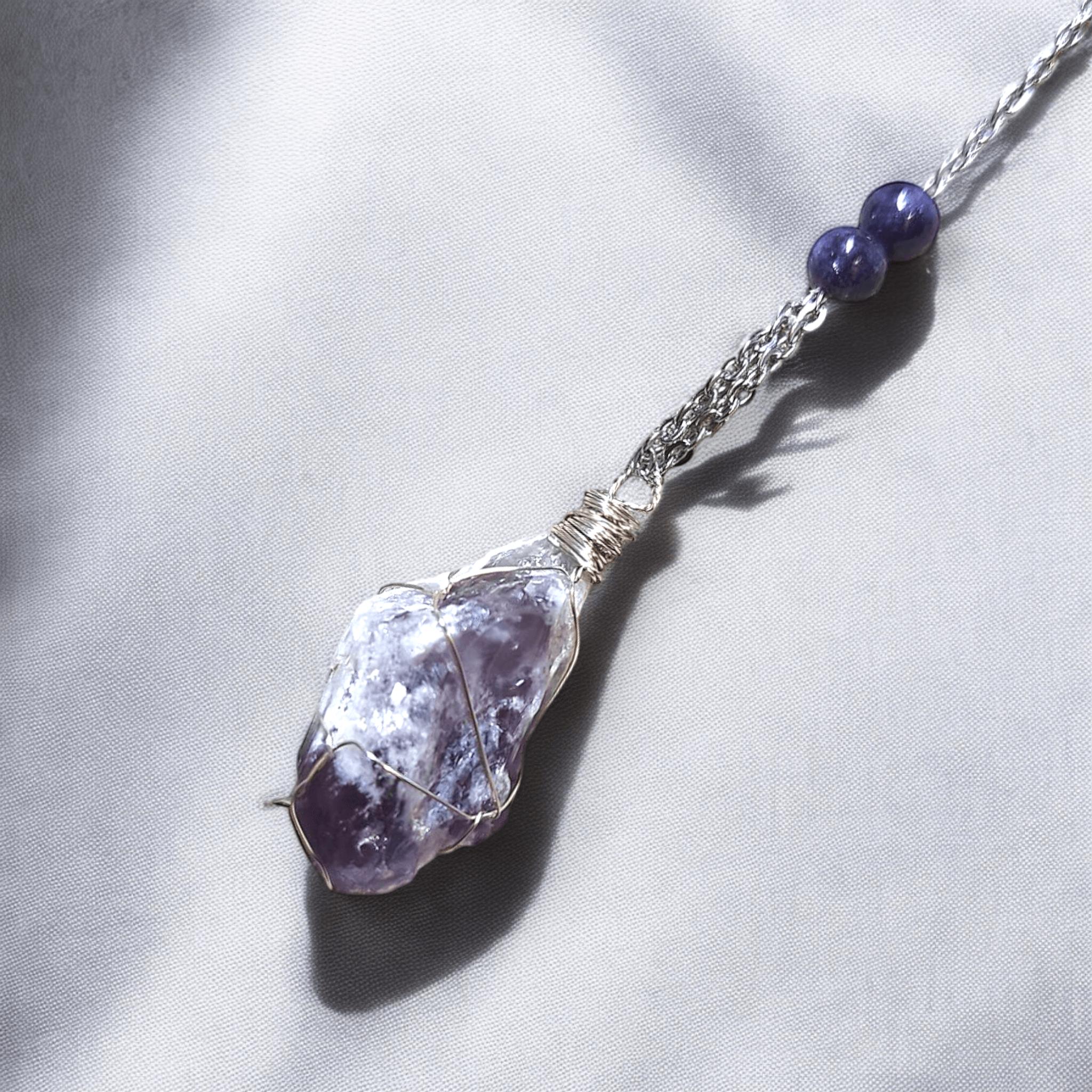 Lythaë - Pendule en améthyste (Plusieurs modèles) - L'Atelier de Tabatha