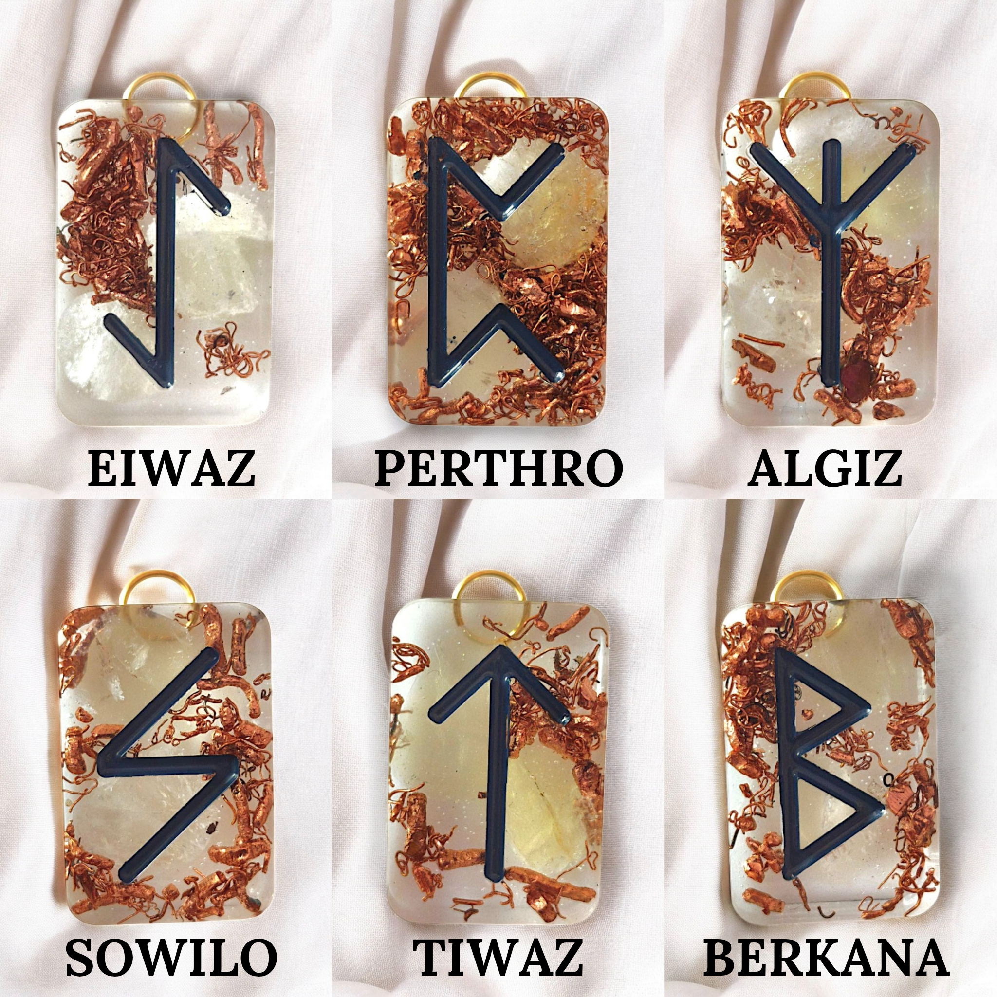 RUNASYN - Solrun - Les portes clés Orgonites (Citrine) - L'Atelier de Tabatha