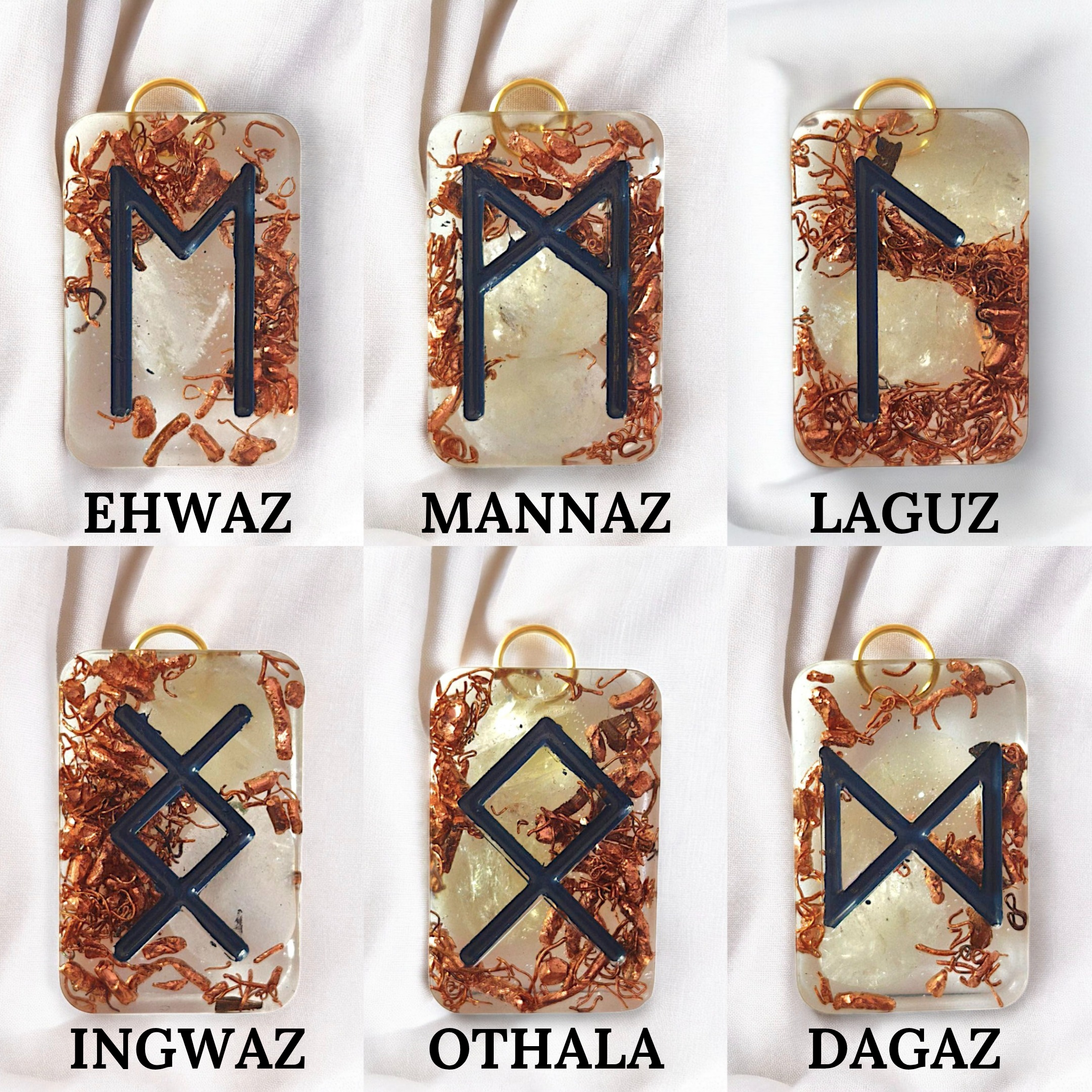 RUNASYN - Solrun - Les portes clés Orgonites (Citrine) - L'Atelier de Tabatha