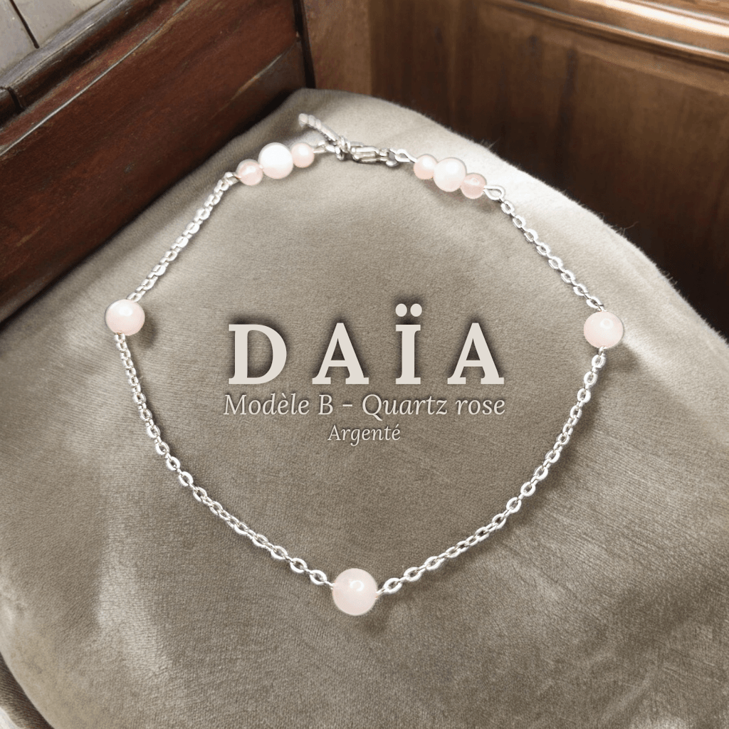 Daïa - Bracelet de cheville - Pierres (Plusieurs créations uniques) - L'Atelier de Tabatha