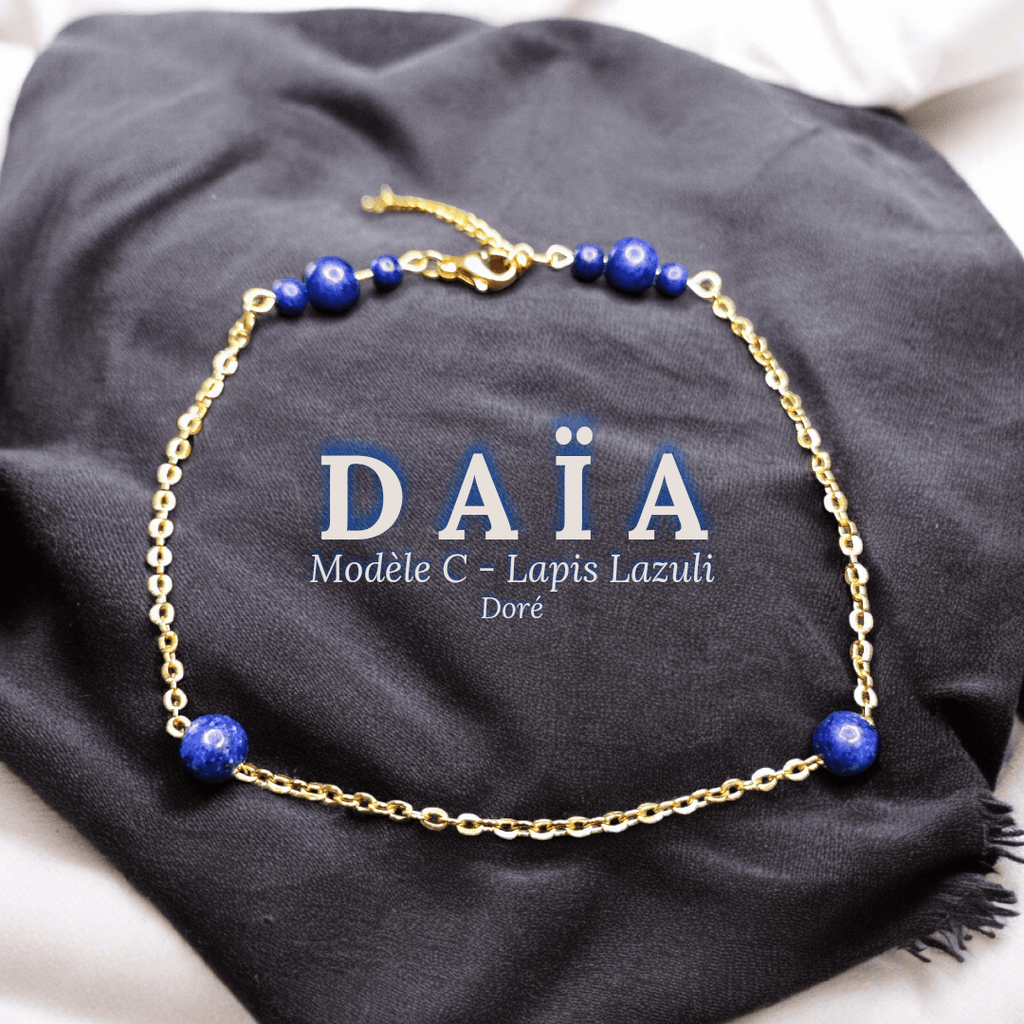 Daïa - Bracelet de cheville - Pierres (Plusieurs créations uniques) - L'Atelier de Tabatha