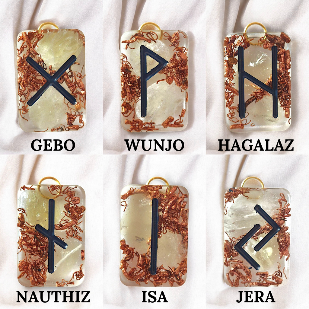 RUNASYN - Solrun - Les portes clés Orgonites (Citrine) - L'Atelier de Tabatha