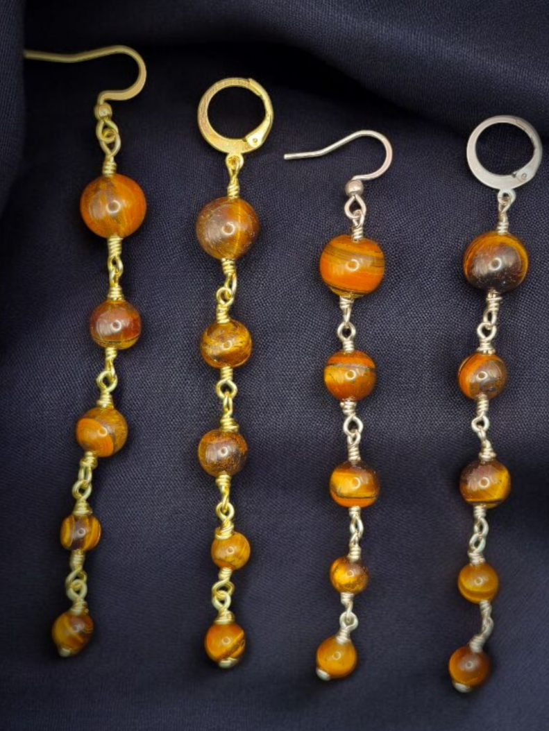 OSHUN - Boucles d'oreilles en pierre (Plusieurs modèles)